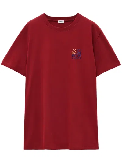 Loewe Cotton T-shirt In Red