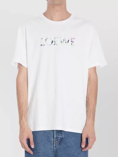 LOEWE COTTON T-SHIRT RELAXED-FIT CREWNECK LIGHTWEIGHT
