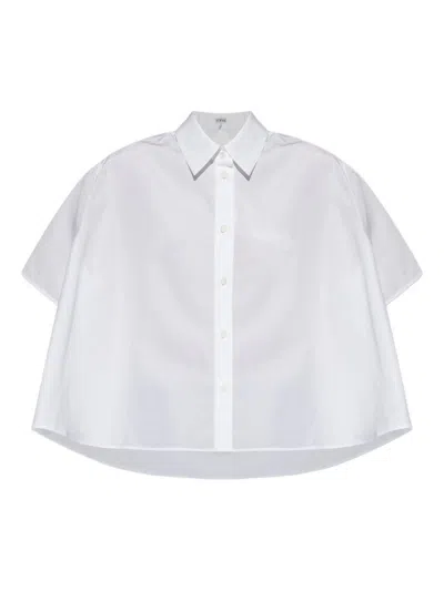 Loewe Cotton Trapeze Shirt In White