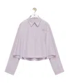 Loewe Anagram Trapeze Cropped Shirt