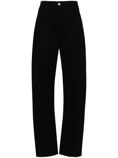 Loewe Logo-patch Trousers In Black