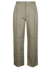 Loewe Men's Cotton Trousers In Green