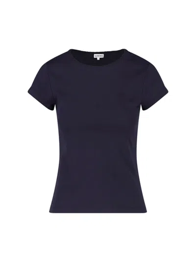 Loewe Baumwoll-t-shirt In Blue