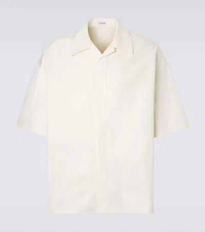 Loewe Cotton Twill Shirt In White