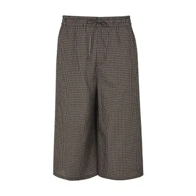 Loewe Cotton, Viscose And Linen Shorts In Black