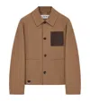 Loewe Cotton Jacket With Contrast Pocket And Front Pockets