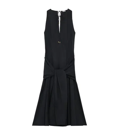 LOEWE COTTON WRAP-DETAIL DRESS