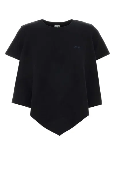 Loewe Cotton-blend T-shirt For Women In Black