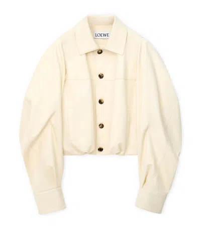 Loewe Cotton-silk Jacket In White