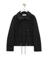 Loewe Cottton Parka In Black