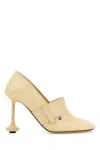 Loewe Woman Pumps Cream Size 6 Leather In Neutral