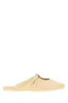 Loewe Cream Nappa Leather Pebble Ballerinas In Multi