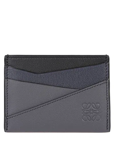 Loewe Credit Card Holder With Logo In Gray