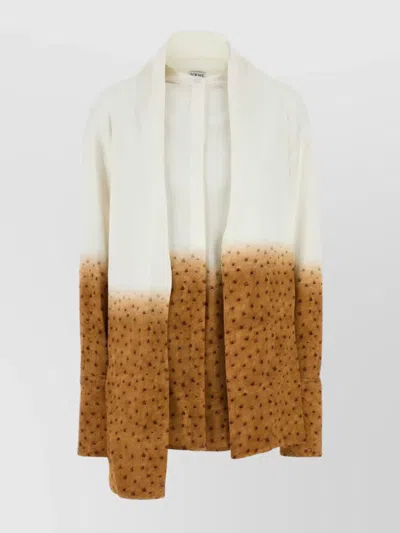LOEWE CREPE SHIRT WITH PRINTED OMBRE EFFECT
