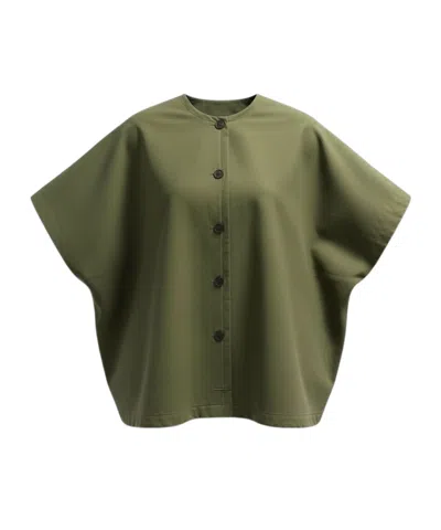 Loewe Crew Neck Jacket In Green