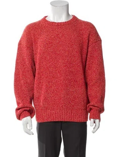 Pre-owned Loewe Crew Neck Long Sleeve Pullover In Orange