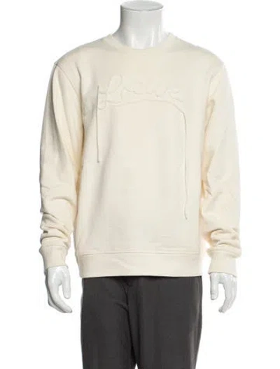 Pre-owned Loewe Crew Neck Long Sleeve Sweatshirt In Yellow