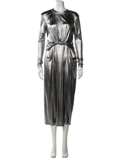 Pre-owned Loewe Crew Neck Midi Length Dress W/ Tags In Multicolor