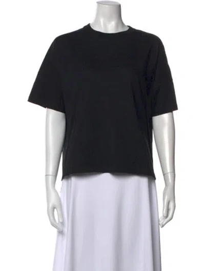 Pre-owned Loewe Crew Neck Short Sleeve T-shirt In Black