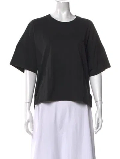 Pre-owned Loewe Crew Neck Short Sleeve T-shirt In Black