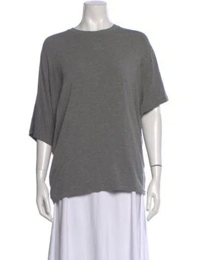 Pre-owned Loewe Crew Neck Short Sleeve T-shirt In Gray