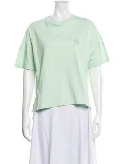 Pre-owned Loewe Crew Neck Short Sleeve T-shirt W/ Tags In Green