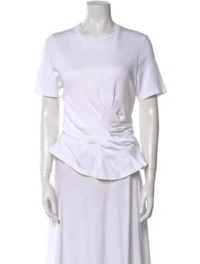 Pre-owned Loewe Crew Neck Short Sleeve T-shirt In White