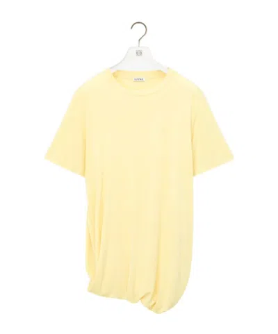 Loewe Crew Neck Short-sleeved T-shirt In Orange