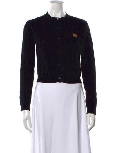 Pre-owned Loewe Crew Neck Sweater In Black