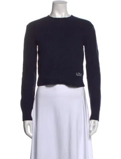 Pre-owned Loewe Crew Neck Sweater In Blue