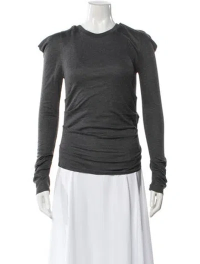 Pre-owned Loewe Crew Neck Sweater In Gray