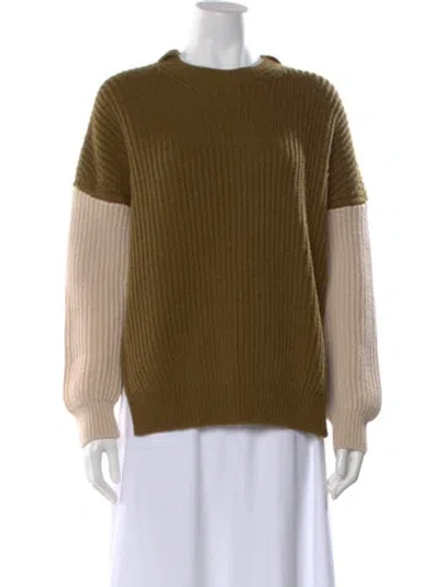 Pre-owned Loewe Crew Neck Sweater In Green