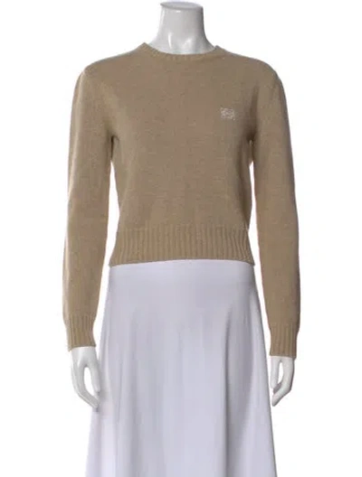 Pre-owned Loewe Crew Neck Sweater In Neutral