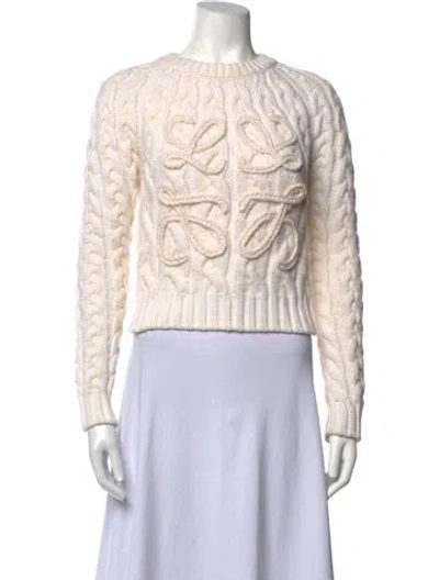 Pre-owned Loewe Crew Neck Sweater In Neutrals