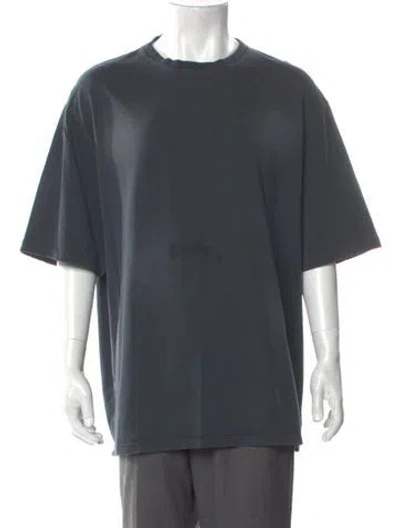 Pre-owned Loewe Crew Neck Three-quarter Sleeve T-shirt In Gray