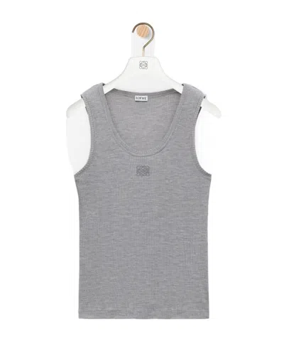 Loewe Anagram Tank Top In Gray
