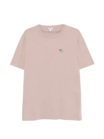Loewe Crew-neck T-shirt In Pink