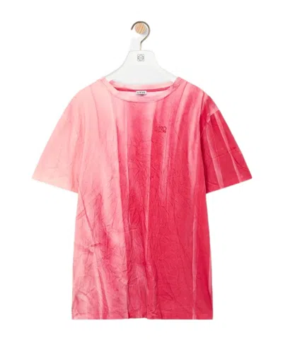 Loewe Crinkled T-shirt In Red