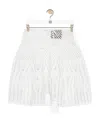 Loewe Crochet Mini Skirt In Cotton