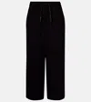 Loewe Cropped Cady Wide-leg Pants