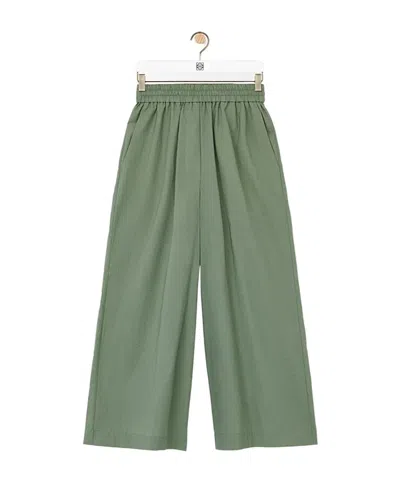 Loewe Cropped Cotton-blend Trousers