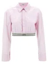 Loewe Cropped Cotton Poplin Shirt