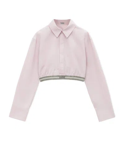 LOEWE LOEWE CROPPED LOGO SHIRT