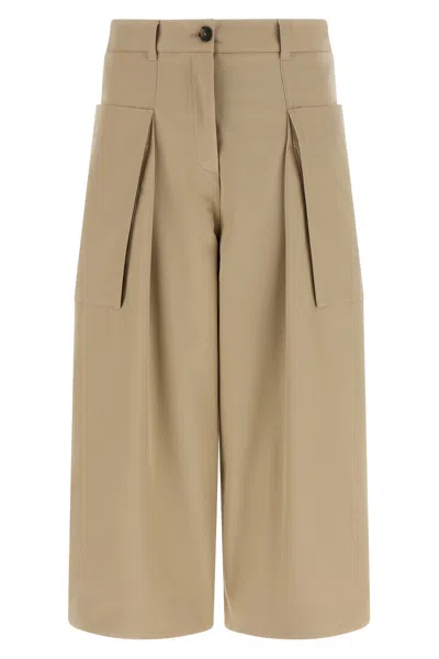Loewe Cropped Pants In Neutral