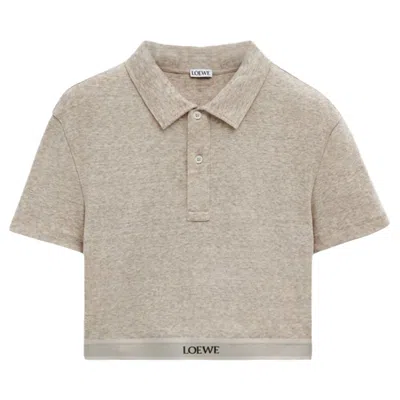 Pre-owned Loewe Cropped Polo 'beige' | Tan | Women's Size M