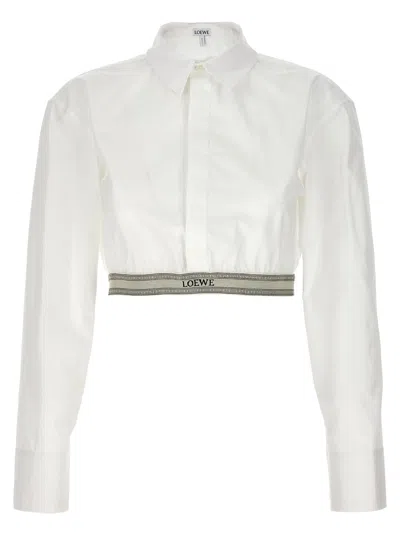 Loewe Cropped Shirt In White