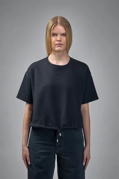 Loewe Cropped T-shirt In Black