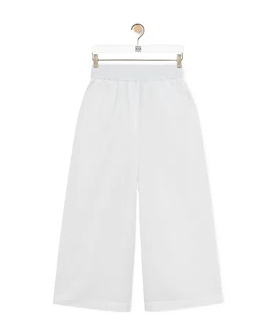 Loewe Cropped Trousers In Cotton
