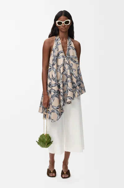 Loewe Cropped Trousers In Denim Size: L For Woman In White