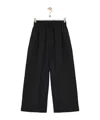 Loewe Cropped Trousers In Viscose And Linen